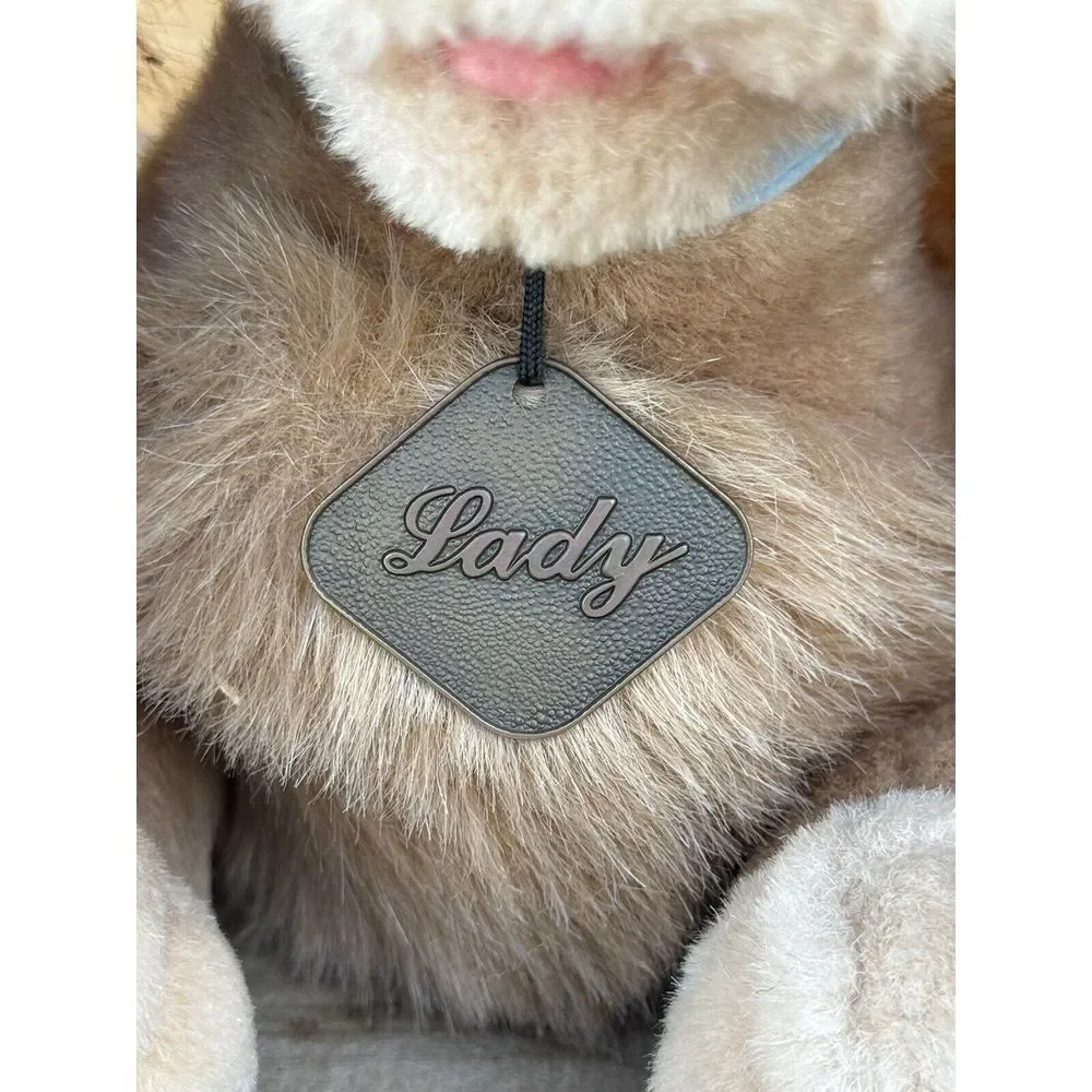 Disney Lady And The Tramp Stuffed Lady Dog With Collar‎ Metal Name Plate